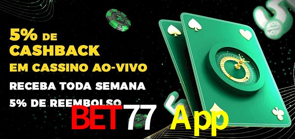 Promoções do cassino ao Vivo Bet77 App